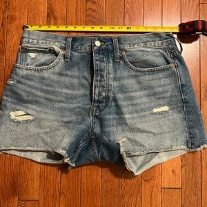 Madewell Curvy Relaxed Denim Shorts